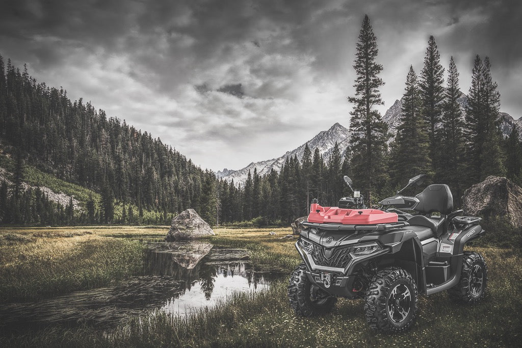 Front jerry can for CFMOTO CFORCE 625/X6, 850XC/X8/X10