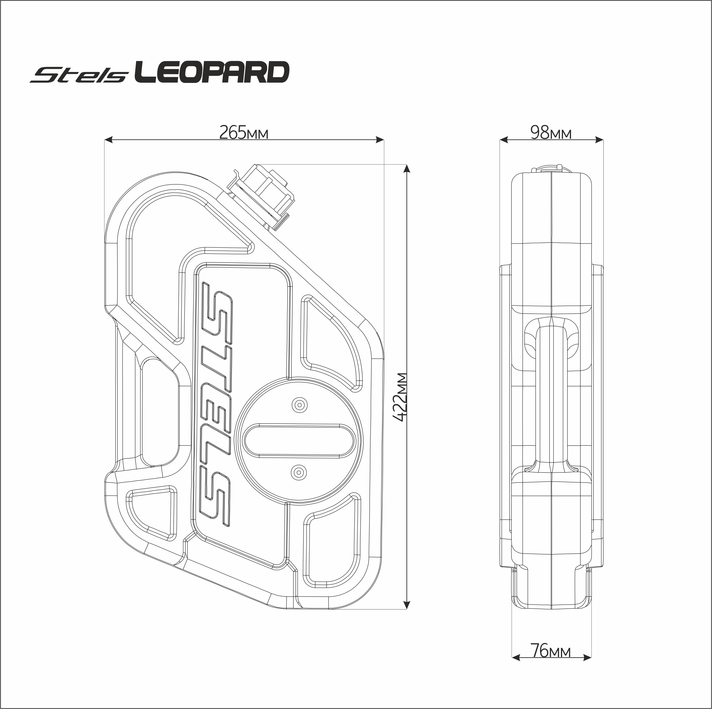 Jerry Can for STELS LEOPARD Rear Box