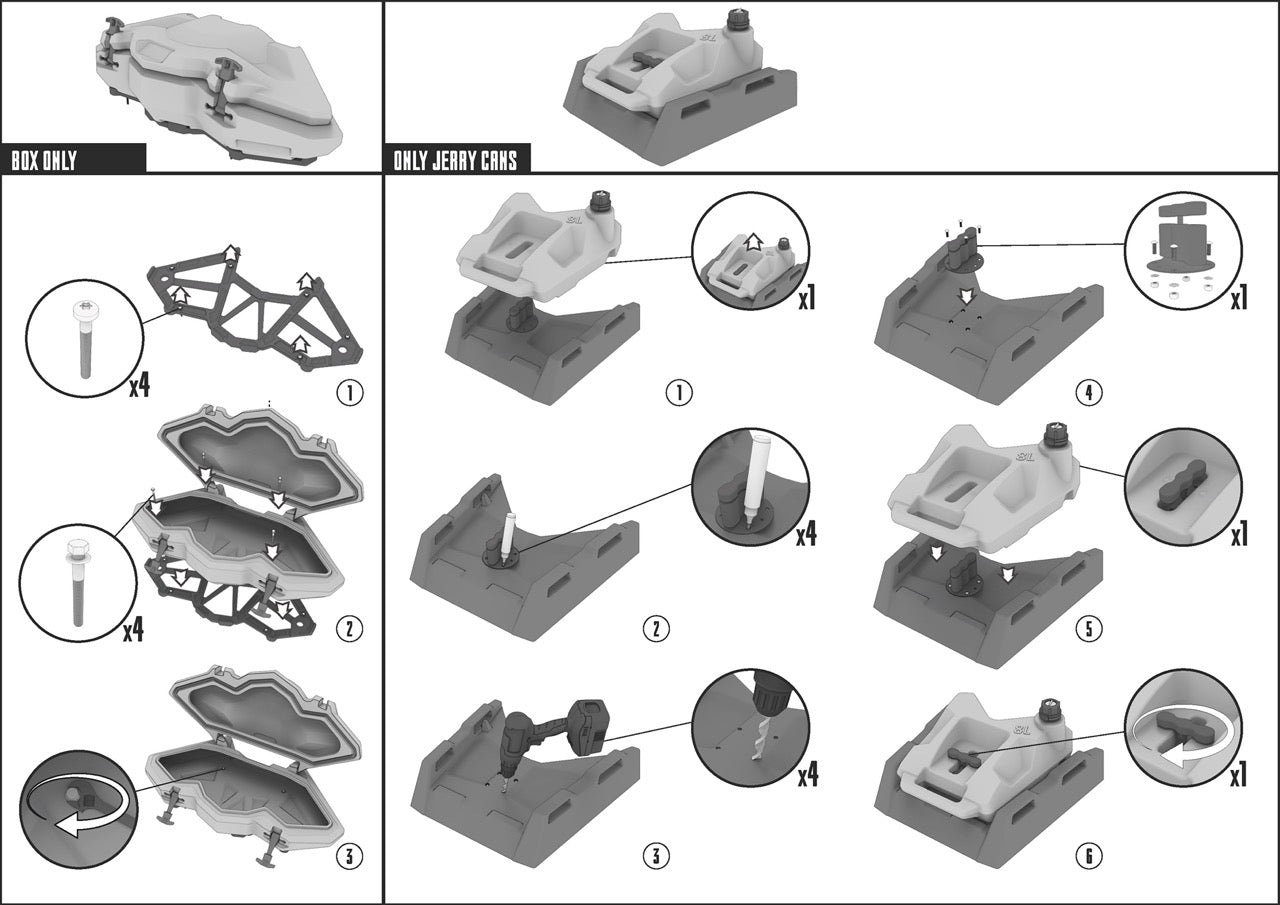 Rear Box For Polaris Scrambler ATV by Tesseract