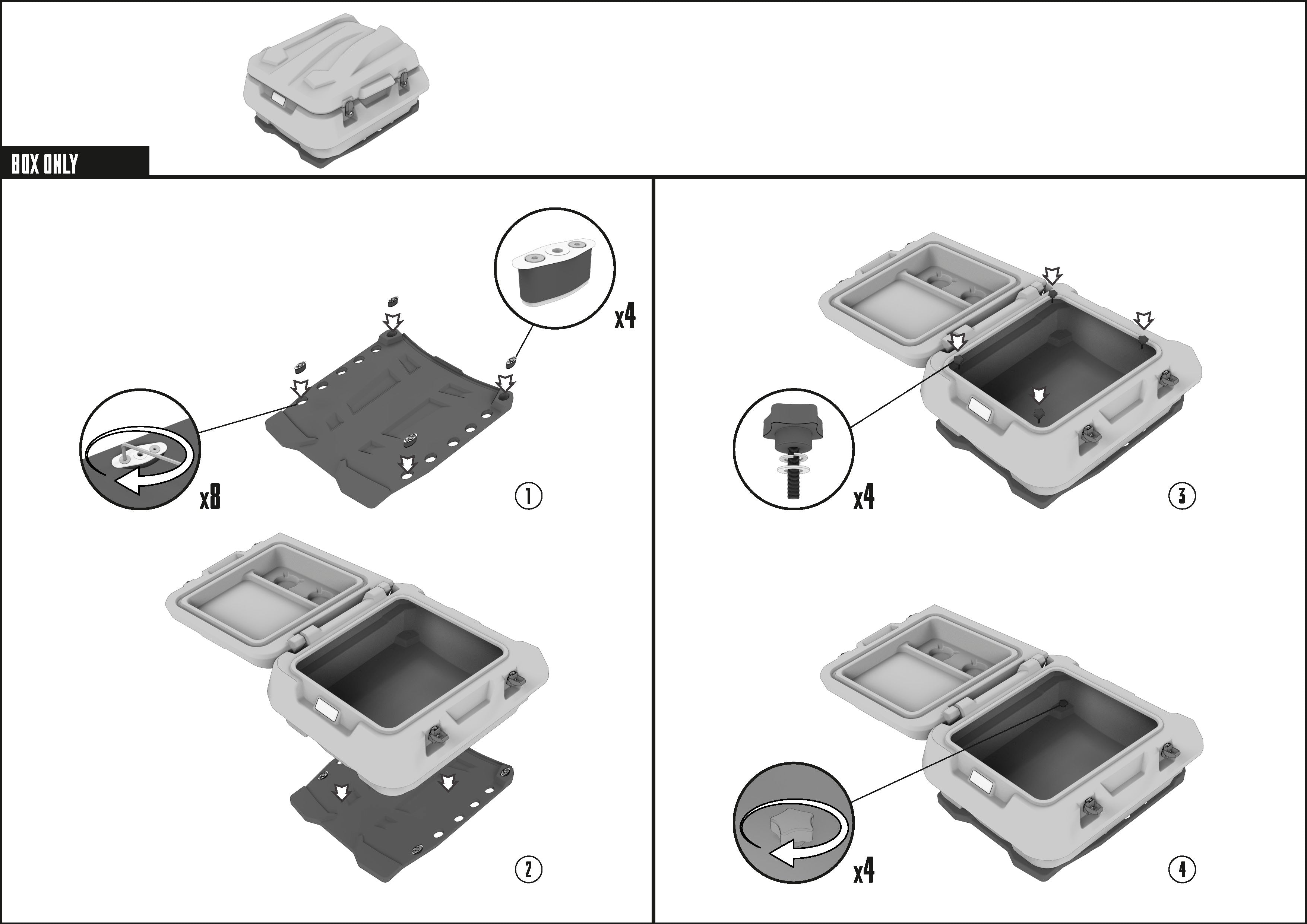 BRP Ski-Doo Expedition & Lynx Commander Rear Cargo Box – 115L Capacity