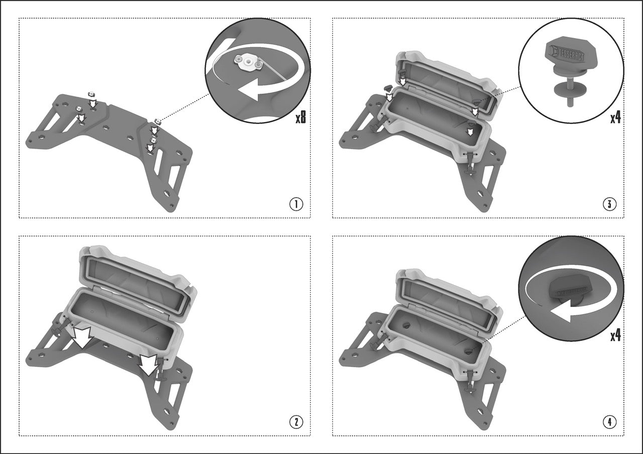 Rear Box for CFMOTO Х6/600/625 COMPETITION SPORT