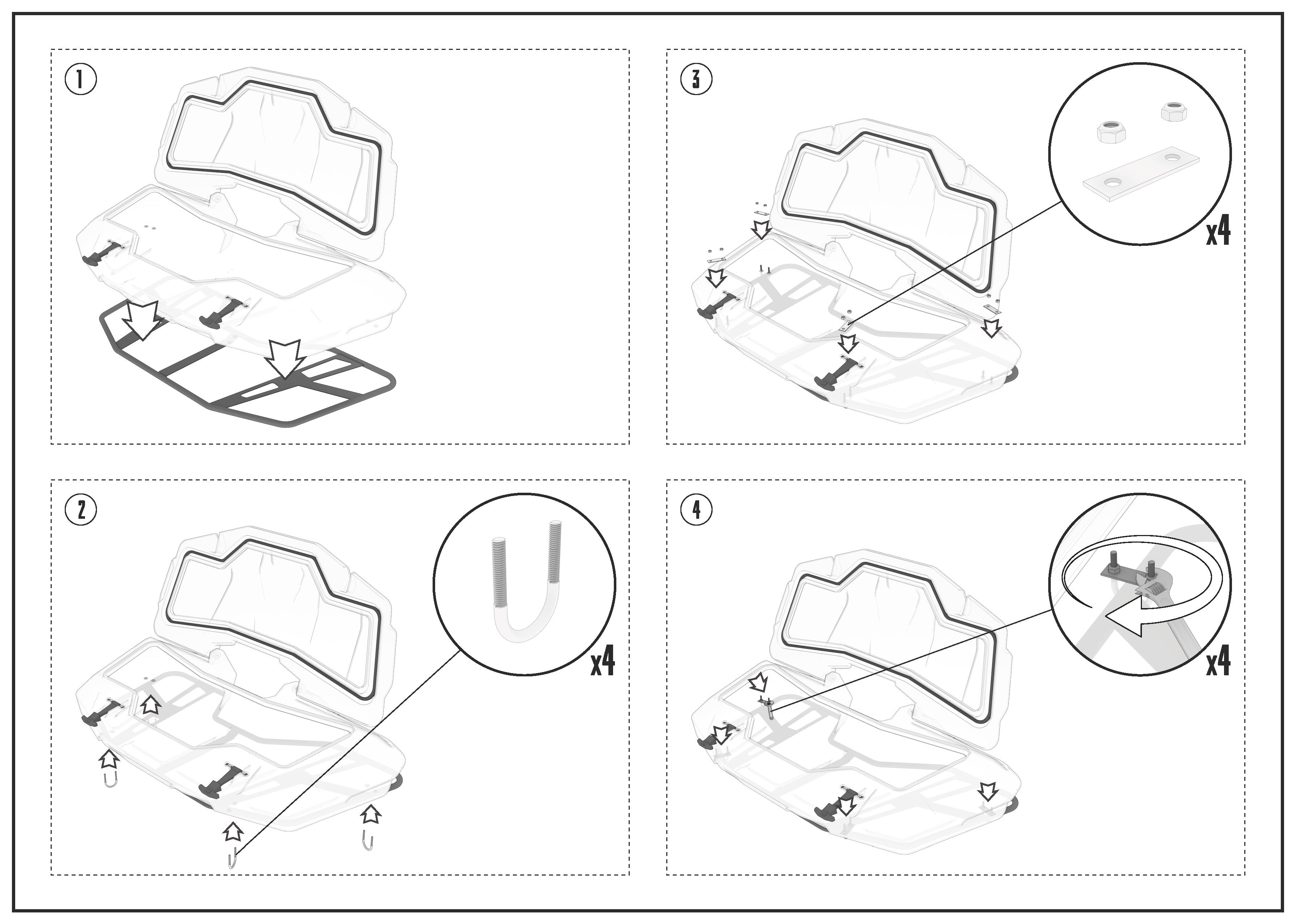 Front ATV Box for HISUN 750 TACTIC