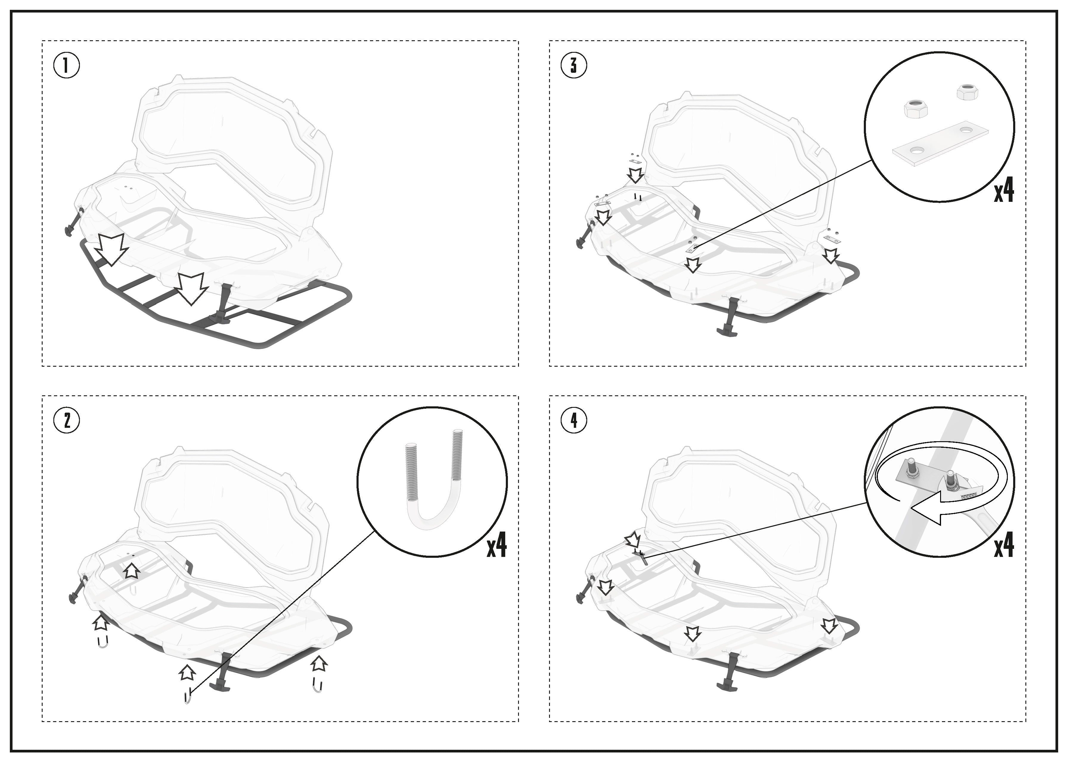 Front ATV Box for HISUN TACTIC 1000
