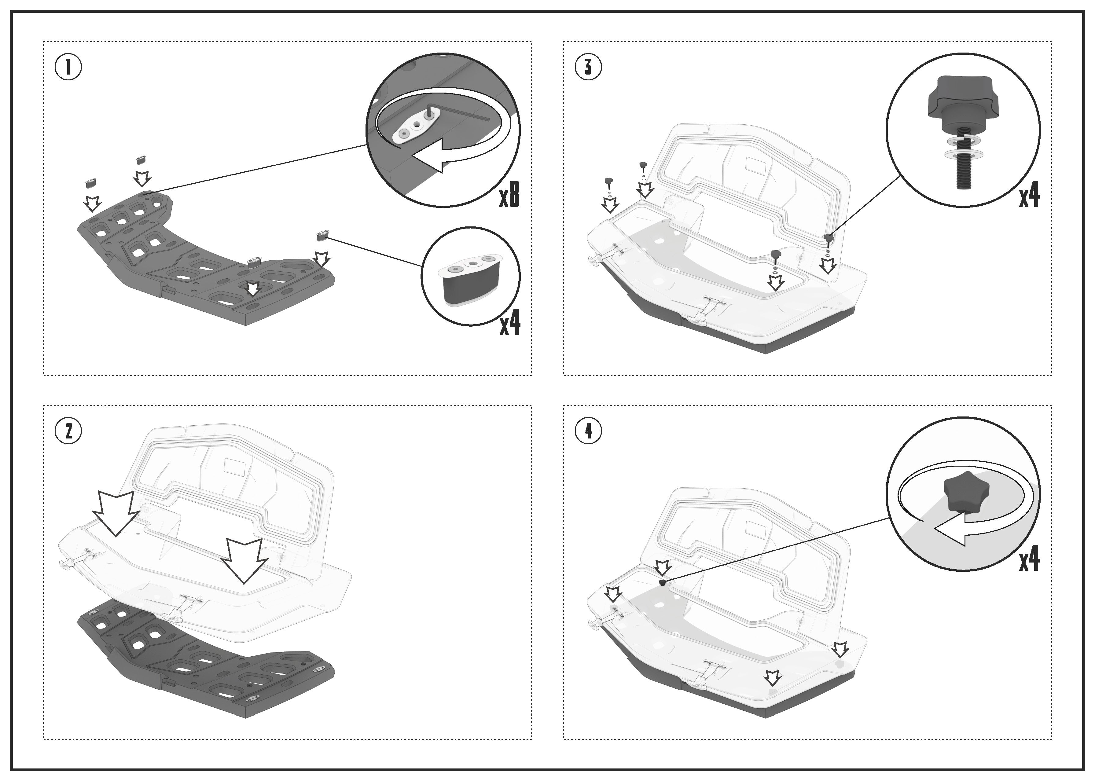 Front ATV Cargo Box for ODES Patchcross 650 / 1000
