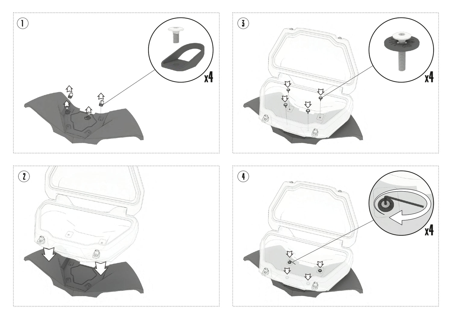 Rear ATV Cargo Box for BRP Can-Am Renegade (2023–2025)