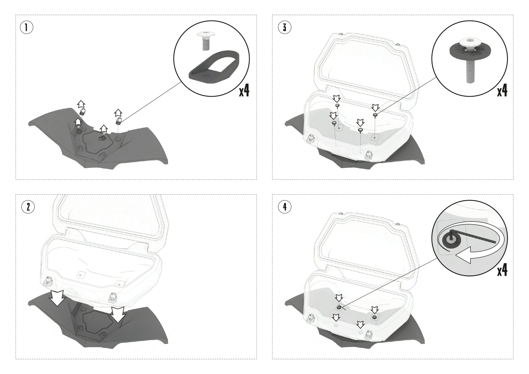 Rear ATV Cargo Box for BRP Can-Am Renegade (2023–2025)