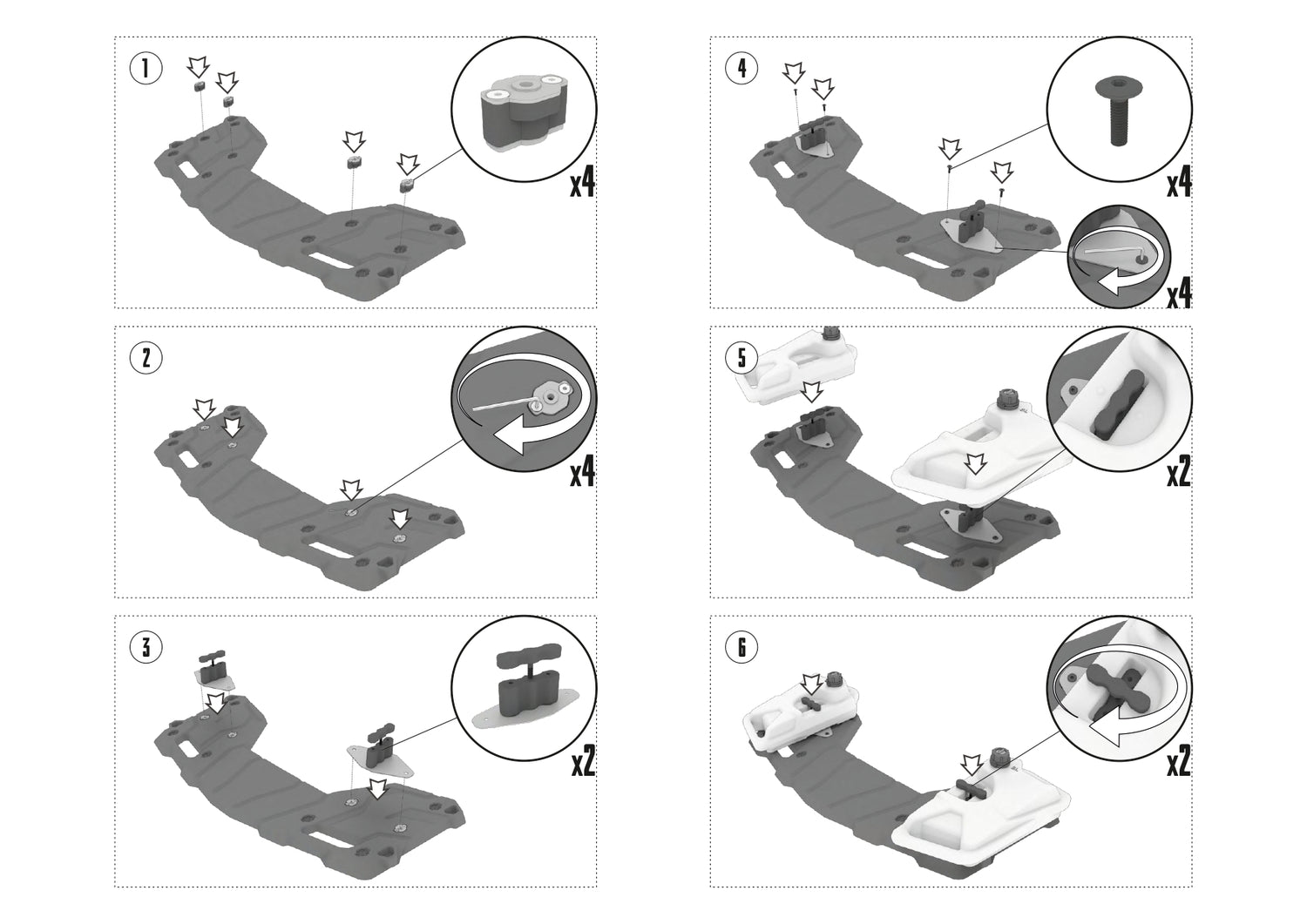 Front Jerry Cans for CFMOTO CFORCE 800/1000 (2024) – 2×6L Set (Left &amp; Right)
