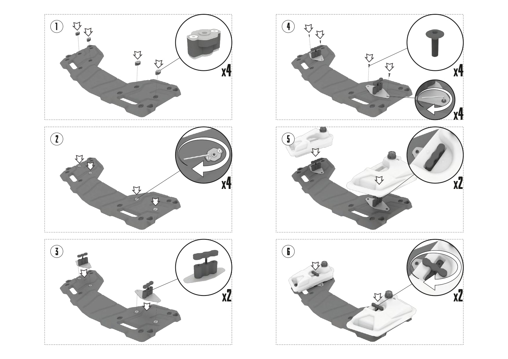 Front Jerry Cans for CFMOTO CFORCE 800/1000 (2024) – 2×6L Set (Left &amp; Right)